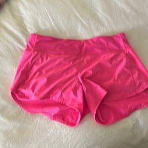 Lulu lemon bright pink shorts size 10